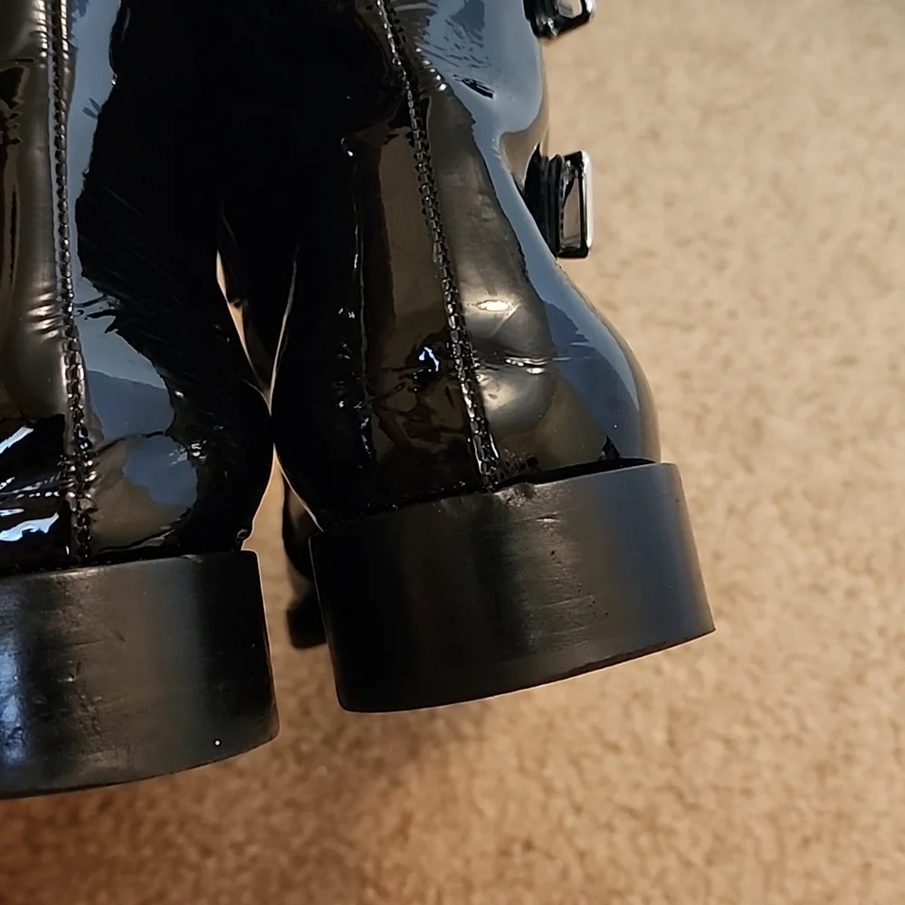 Gianvito Rossi Patent Leather Booties